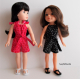 Pillowcase and Halter Romper for 14 and 14.5 dolls suzymstudio
