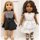 Suzette Dress and Top Pattern designed to fit 18" Doll such as American Girl - S