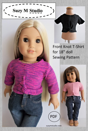 Front Knot T-Shirt Sewing Pattern SuzyMStudio