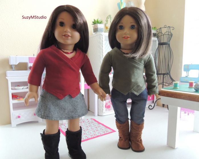 Wrap T-Shirt for 18 inch doll by SuzyMStudio