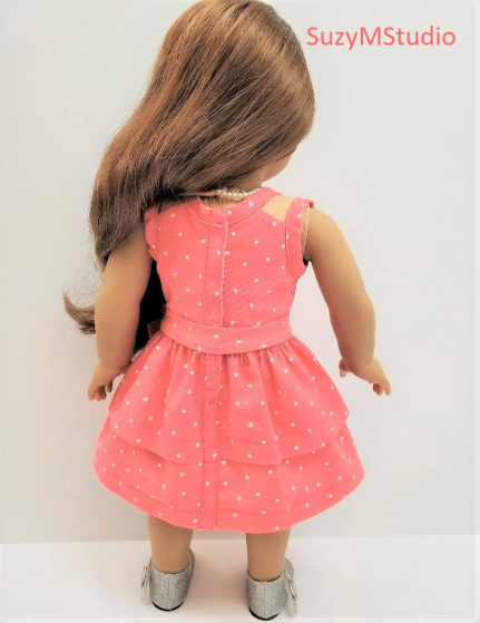 Suzette Dress and Top Pattern designed to fit 18" Doll such as American Girl - S