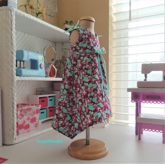 Boho Tie Shoulder Dress Pattern SuzyMStudio
