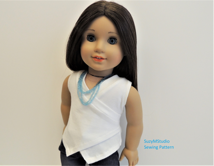 Wrap T-Shirt for 18 inch doll by SuzyMStudio