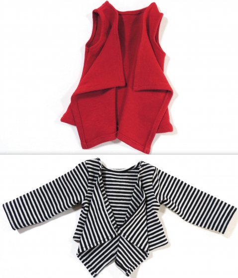 Cascade Jacket and Vest-Slim 18 inch dolls Sewing Pattern