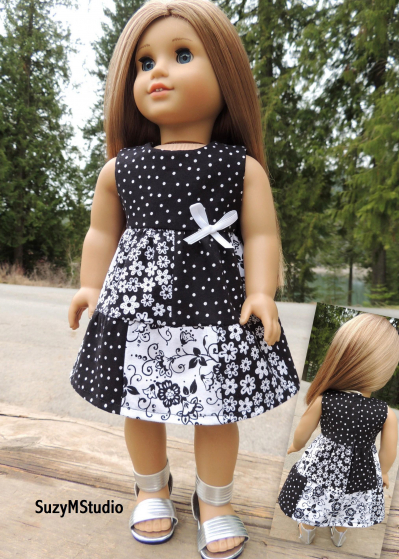 Spring Patchwork Dress and Top - Sewing Pattern SuzyMStudio