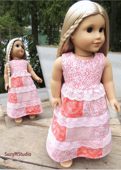 Spring Patchwork Dress and Top - Sewing Pattern SuzyMStudio
