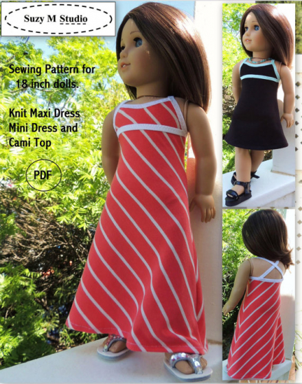 Knit Maxi Dress and Cami Top