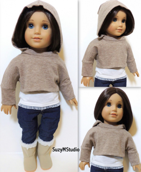 Slouchy Pullover and Variations- 18 inch doll pattern