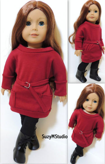 Slouchy Pullover and Variations- 18 inch doll pattern