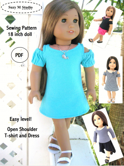 Open Shoulder T-shirt and Dress