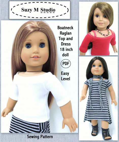 Boatneck Raglan Dress and Top
