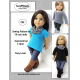 Asymmetrical T-shirt pattern for 18 inch dolls-SuzyMStudio Asymmetrical T-shirt pattern for 18 inch dolls-SuzyMStudio
