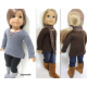 Asymmetrical T-shirt pattern for 18 inch dolls-SuzyMStudio