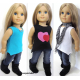 Asymmetrical T-shirt pattern for 18 inch dolls-SuzyMStudio