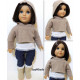 Slouchy Pullover and Variations- 18 inch doll pattern