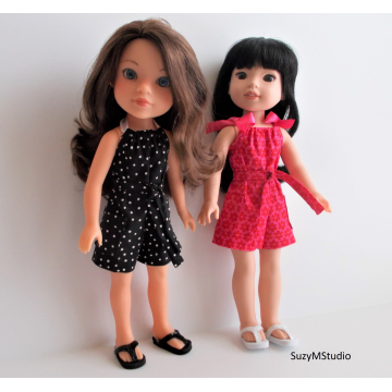 Pillowcase and Halter Romper for 14 and 14.5 dolls suzymstudio